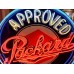 New Packard Double-Sided Porcelain Sign w/Aged Steel Can & Neon 48 IN Diameter